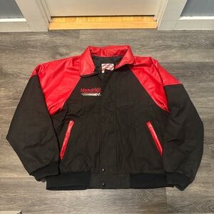 Vintage NASCAR Leather Jacket Large